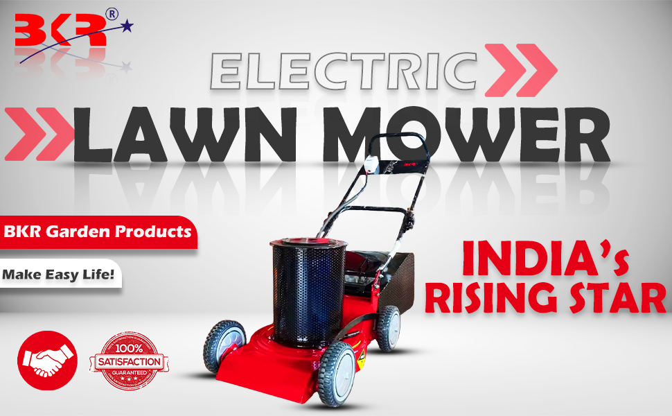 BKR 22inch Electric Lawn Mower Rotary Type- 3Hp CG Motor | 12-85mm Cutting Width | 75lt Grass Tank | 10 Cutting Height adjustments with 6 Months Warranty| 25m extension wire FREE - LG1009 detail 1