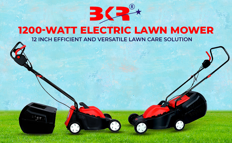 Garden Perfection Starts Here with BKR® Value Deals Combo- 1200W Electric Lawn Mower & 550W Hedge Trimmer for Seamless and Flawless Lawn & Hedge Care- CMB0011 detail 1