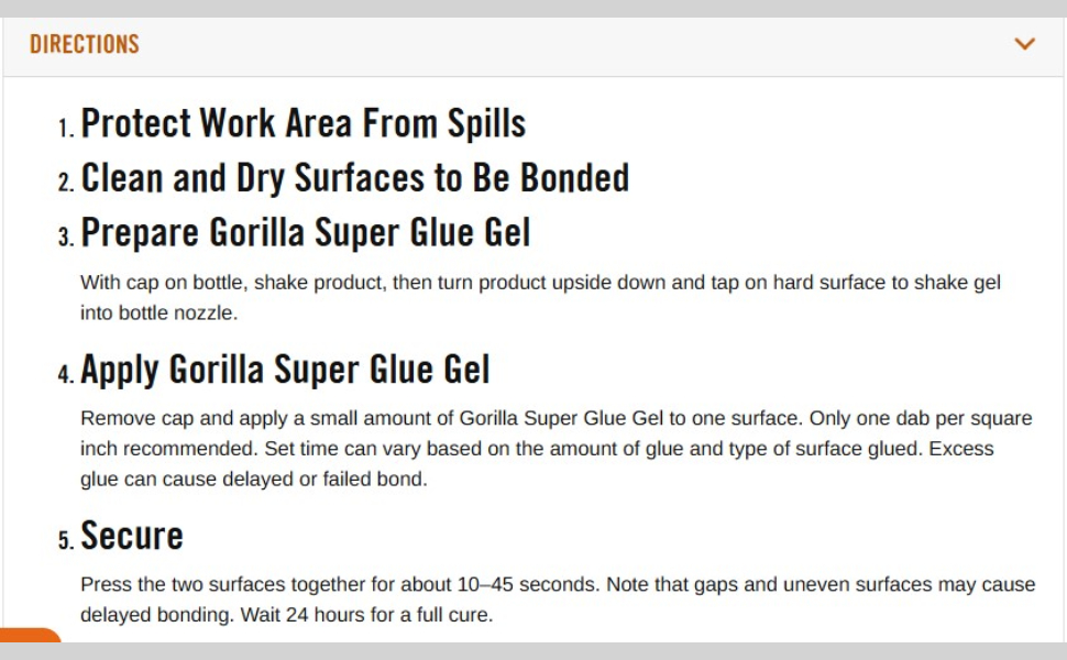 Gorilla Super Glue Gel 15 gm HM0492 detail 2