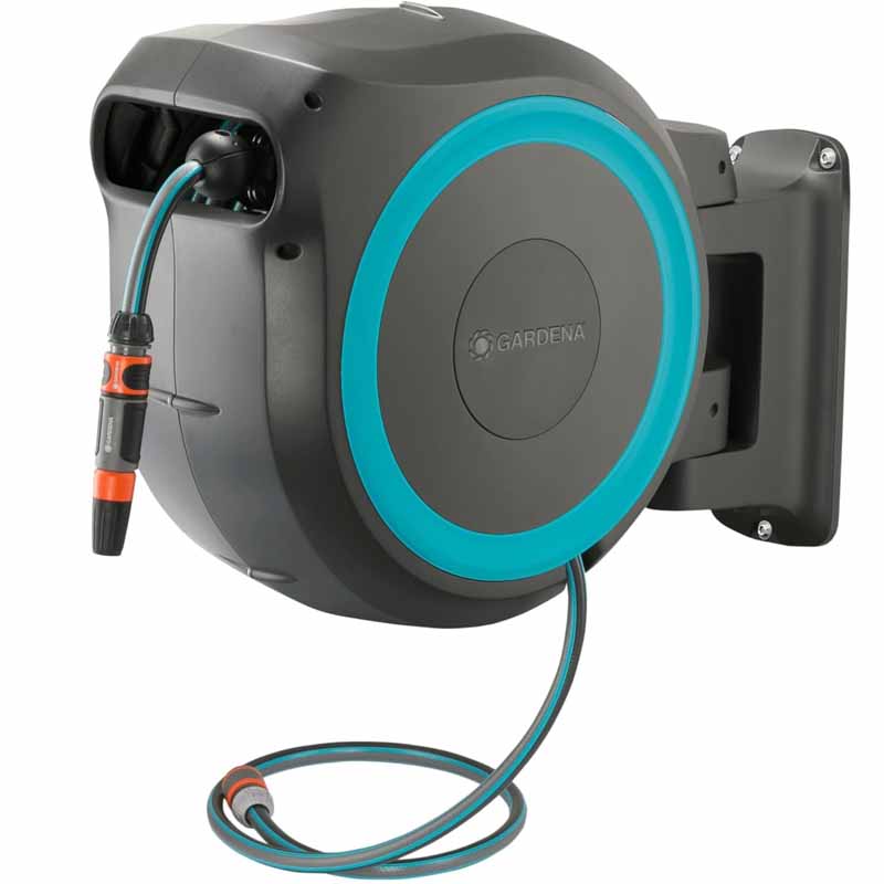 GARDENA 18620-20 Wall-Mounted Hose Box RollUp M/L, 25 meter LG0850